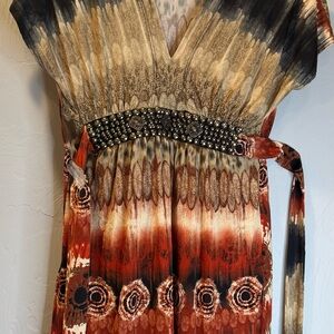 Wet Seal Multicolor Bohemian Dress